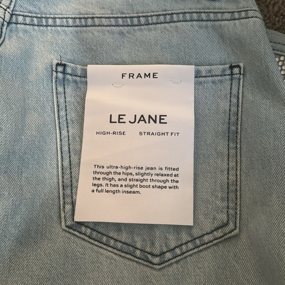 FRAME Atelier Le Jane Crystal Jeans SIZE 27 - Picture 11 of 13